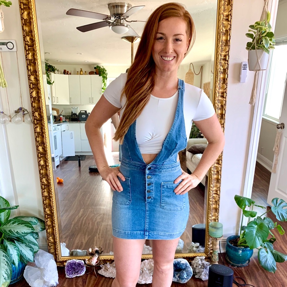Free People Jean Skirt Jumper